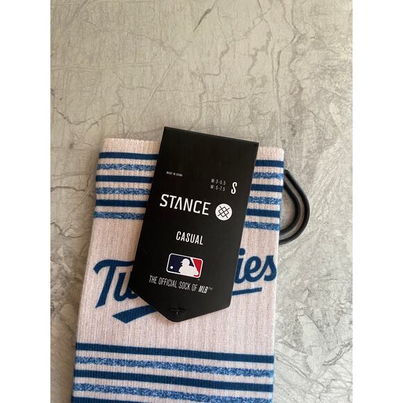 NWT Minnesota Twins Knit Crew Length Socks Size Small - Picture 3 of 5